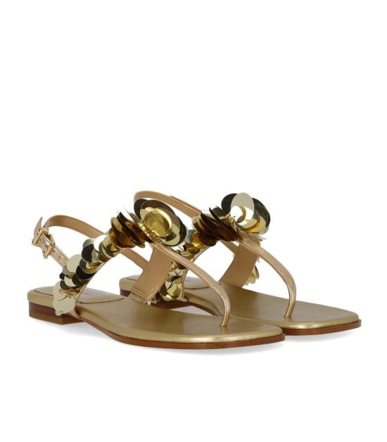 26SS 마이클 코어스 샌들 40S6LRFS2Q 740 36 Gold - MICHAEL KORS