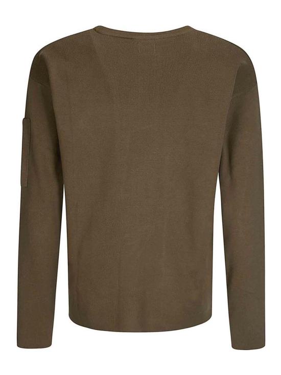 26SS 씨피 컴퍼니 코튼 씨 아일랜드 렌즈 스웨터 20CMKN097A110560A683 Green - C.P. COMPANY