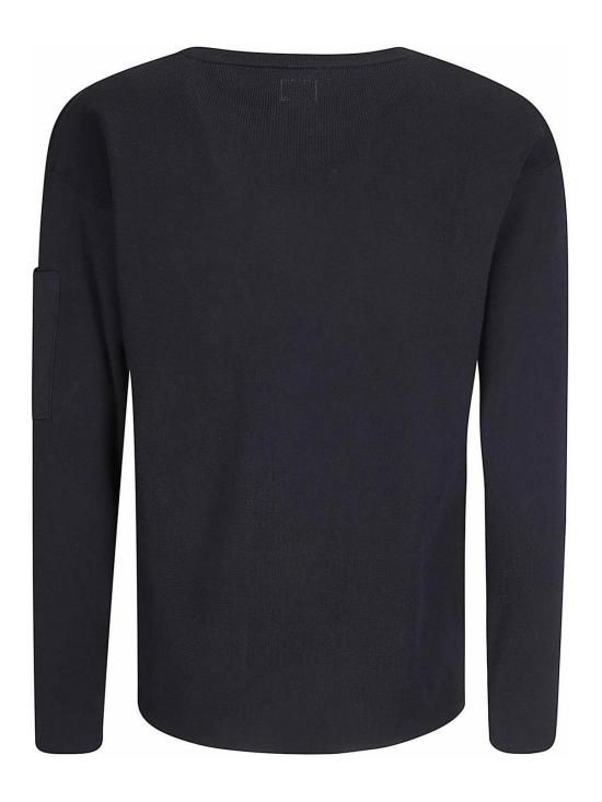 26SS 씨피 컴퍼니 코튼 씨 아일랜드 렌즈 스웨터 20CMKN097A110560A999 Black - C.P. COMPANY