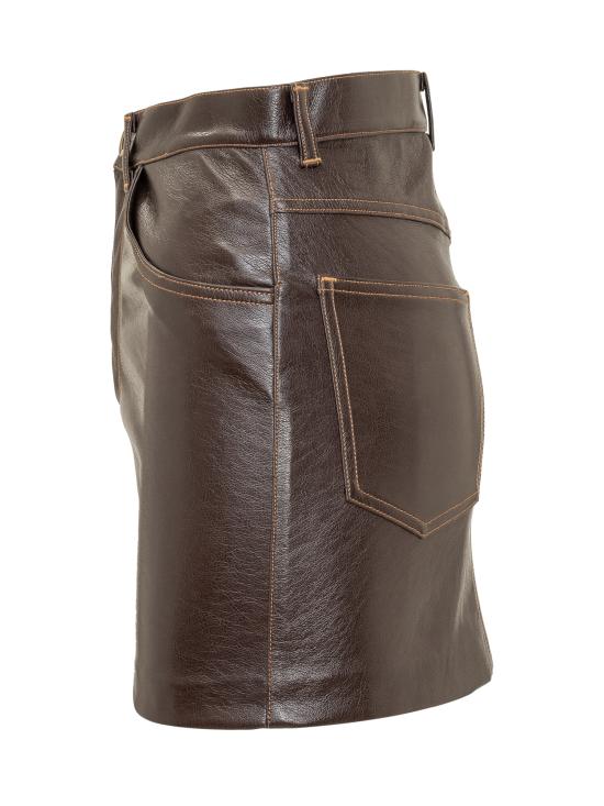  나인 미니츠 숏 스커트 24FWNGN0002 BROWN - NINEMINUTES