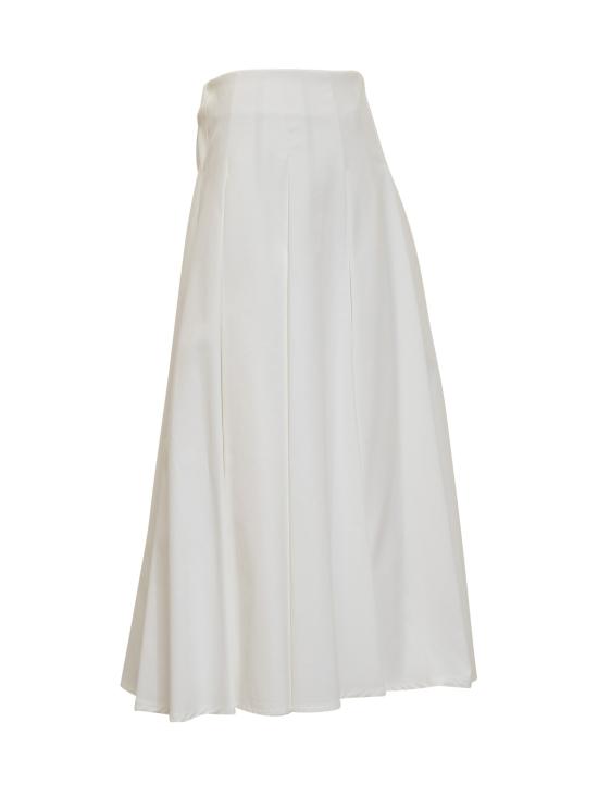  세미쿠튀르 미디 스커트 Y4SO06 A010 BIANCO - SEMI-COUTURE