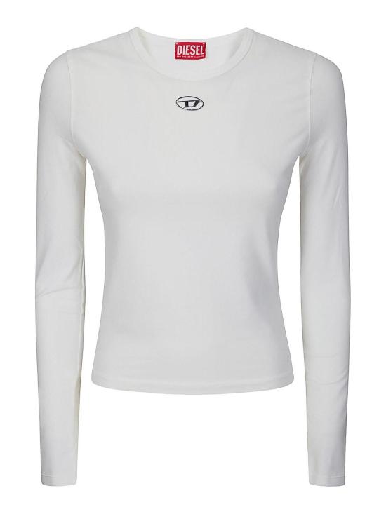 26SS 디젤 t-uncutieslong-ls-od 긴팔 티셔츠 A199160AHQH141 White