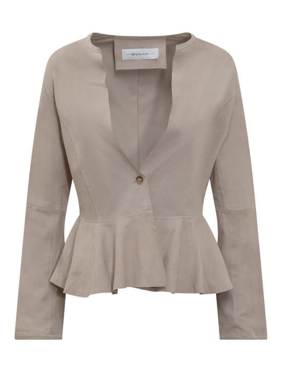  불리 가죽 자켓 BE227744SUEDE C673 GRIGIO MEDIO