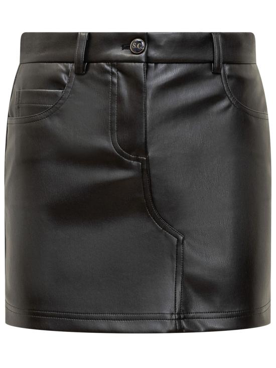  세미쿠튀르 숏 스커트 Y4WT21 Y690 NERO