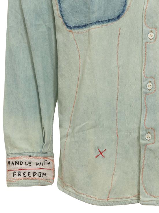  핸들 위드 프리덤 긴팔 셔츠 HWF036 LIME - HANDLE WITH FREEDOM