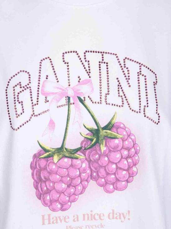 26SS 가니 반팔 티셔츠 A1050140151 White - GANNI