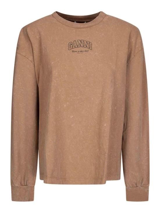 26SS 가니 반팔 티셔츠 A105015903P Brown