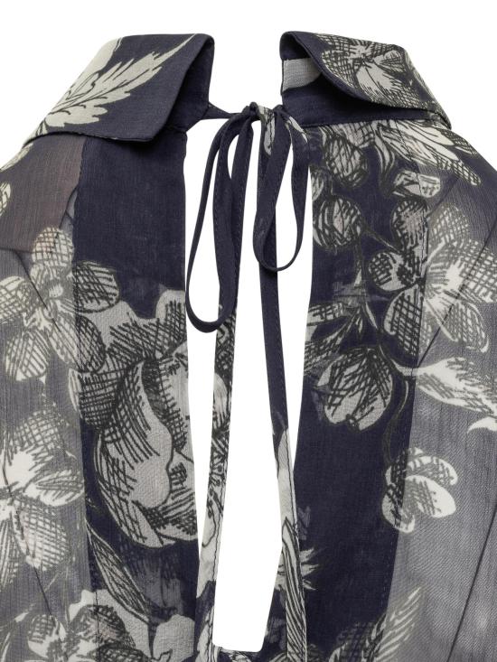  세미쿠튀르 셔츠 Y4SS22 FLW43 ST FIORE BLU - SEMI-COUTURE