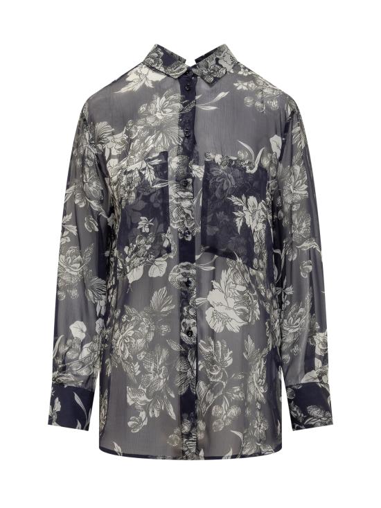  세미쿠튀르 셔츠 Y4SS22 FLW43 ST FIORE BLU