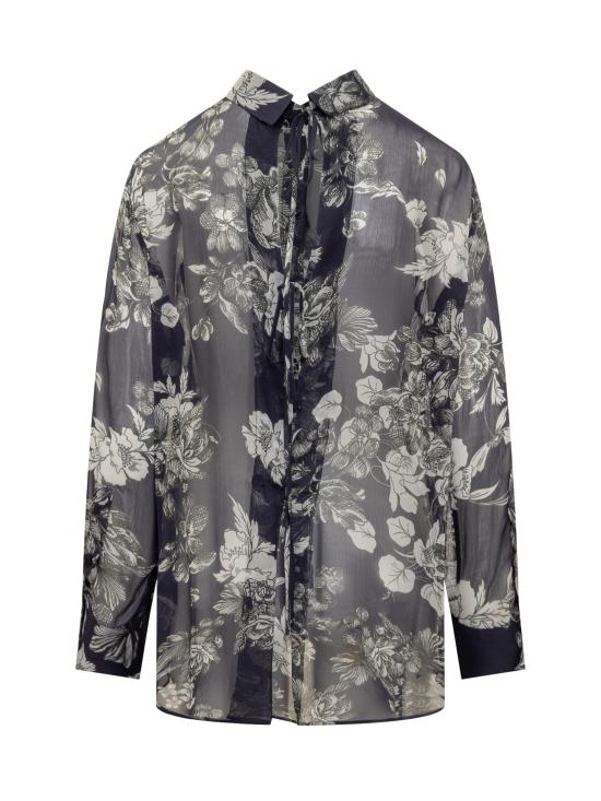  세미쿠튀르 셔츠 Y4SS22 FLW43 ST FIORE BLU - SEMI-COUTURE