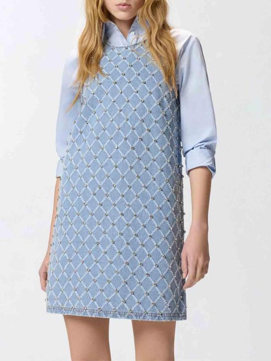 26SS 핑코 미디 스커트 106245A32NPJE Denim - PINKO