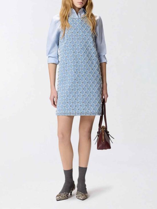 26SS 핑코 미디 스커트 106245A32NPJE Denim - PINKO