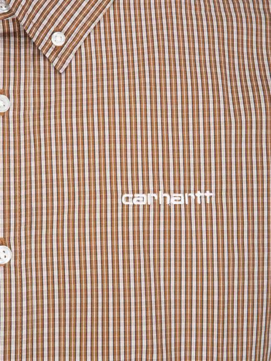 26SS 칼하트 반팔 셔츠 I0361913JNXX Brown - CARHARTT