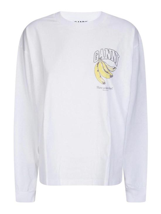 26SS 가니 롱슬리브 프루트 티셔츠 A1050059151 White