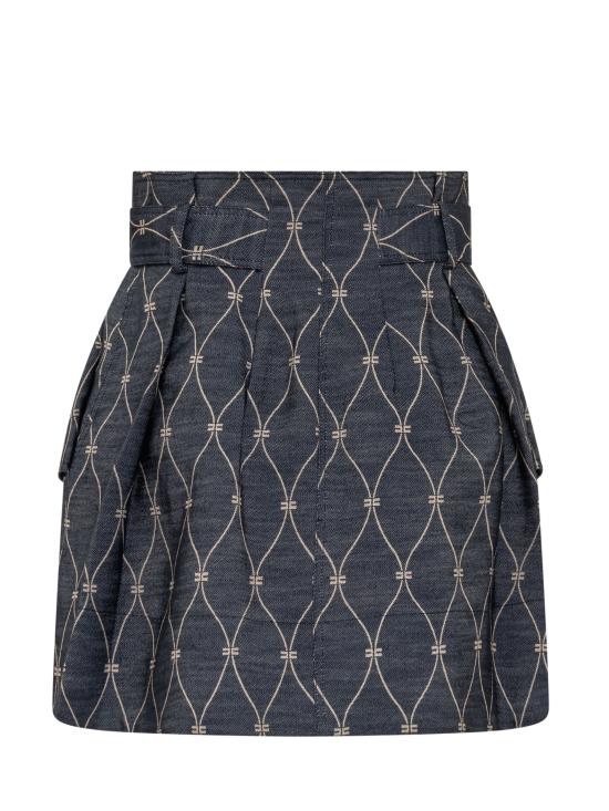  엘리자베타프랜치 숏 스커트 GO01021E2 312 DENIM - ELISABETTA FRANCHI