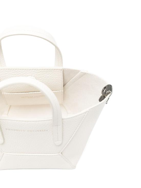 26SS 브루넬로 쿠치넬리 토트백 MBDKD2675 C4295 White - BRUNELLO CUCINELLI