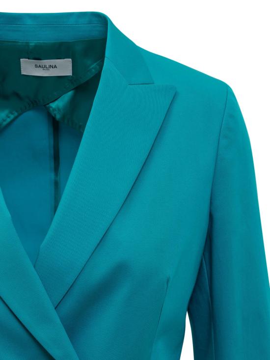  사울리나 수트 자켓 ANTONELLASAB140 5 TURCHESE - SAULINA