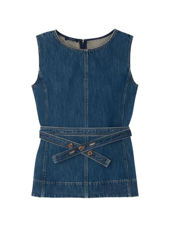 26SS 쉐르 셔츠 CHE0613CHANCE BLE3526S Blue - SOEUR