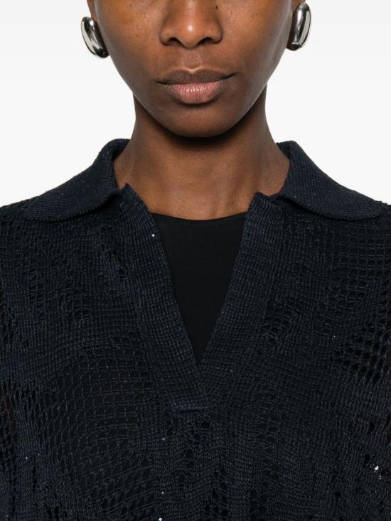 26SS 브루넬로 쿠치넬리 폴로 티셔츠 MDT771005 C4224 Abisso - BRUNELLO CUCINELLI