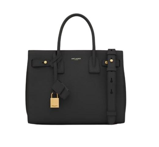 26SS 생로랑 삭 드 주르 서플 베이비 그레인 레더 토트백 717448DT I0W1000 Black