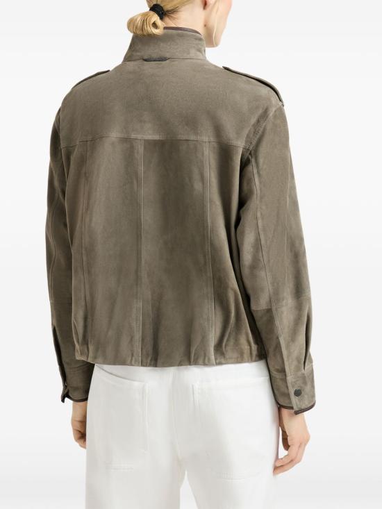 26SS 브루넬로 쿠치넬리 모닐리 쿠튀르 스웨이드 자켓 MPCAI7787 C8850 Safari - BRUNELLO CUCINELLI