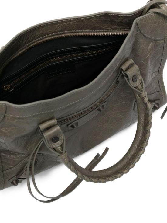 26SS 발렌시아가 르 시티 스몰 백 볼케닉 락 811442 2ABEK3258 Army green - BALENCIAGA