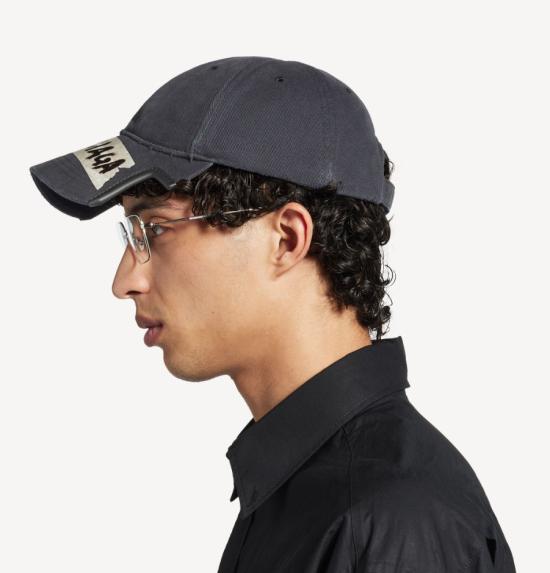 26SS 발렌시아가 모자 858087 410B21041 Washed black - BALENCIAGA