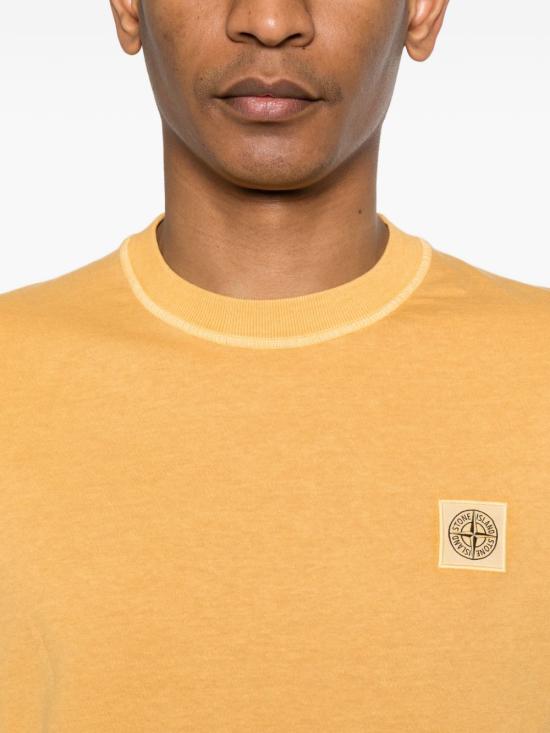 26SS 스톤 아일랜드 오가닉 코튼 저지 피사토 이펙트 티셔츠 L1S152100026 S0057V0134 - STONE ISLAND