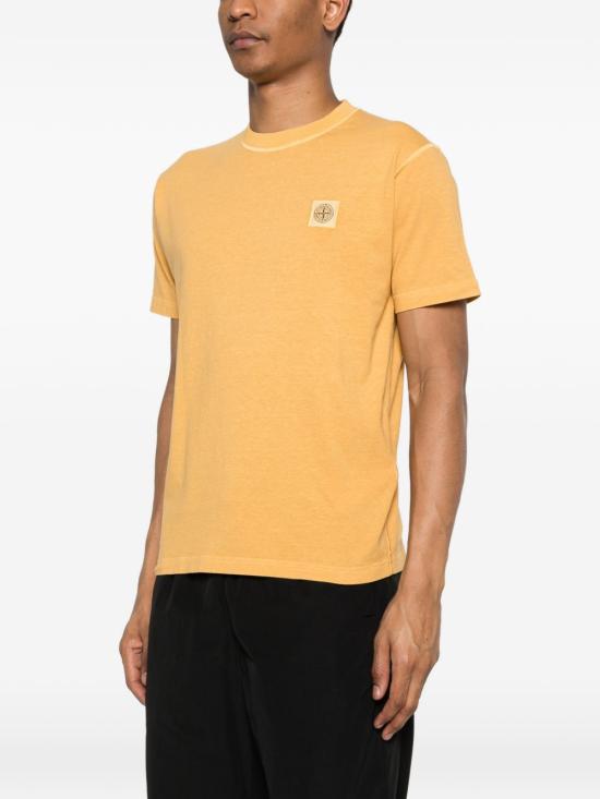 26SS 스톤 아일랜드 오가닉 코튼 저지 피사토 이펙트 티셔츠 L1S152100026 S0057V0134 - STONE ISLAND