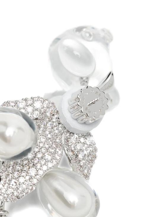 26SS 위민 이어링 26174 TSP 00DN ZIRCON RUBBER SYN PEARL - YVMIN