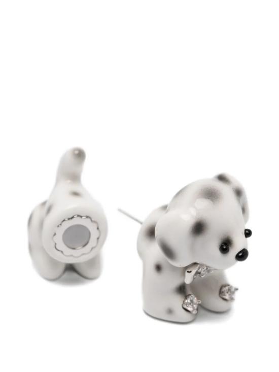 26SS 위민 이어링 26112 WHT 00DLR ZIRCON SYNTHETIC PEARL WOOD - YVMIN