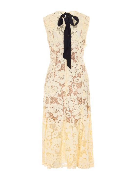 26SS 셀프 포트레이트 미디 원피스 094M YELLOW Yellow - SELF PORTRAIT