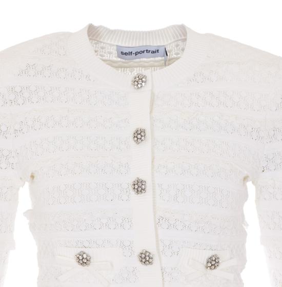 26SS 셀프 포트레이트 가디건 063C WHITE White - SELF PORTRAIT