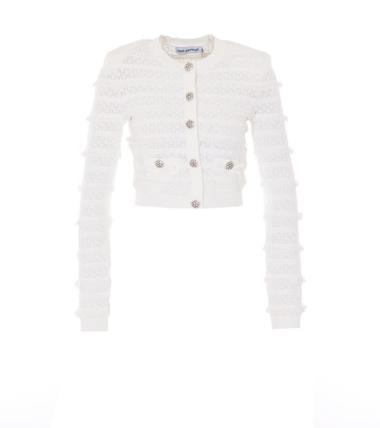 26SS 셀프 포트레이트 가디건 063C WHITE White