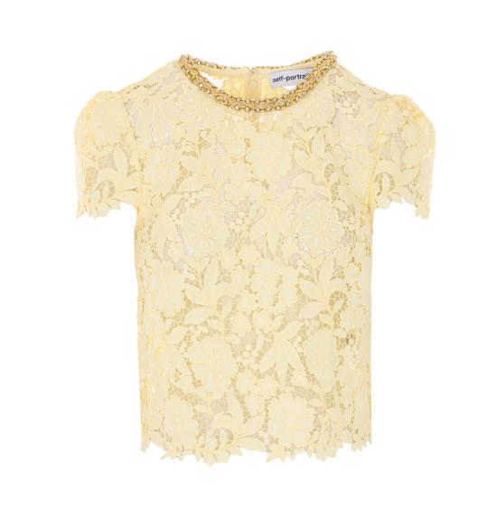 26SS 셀프 포트레이트 긴팔 티셔츠 096TA YELLOW Yellow