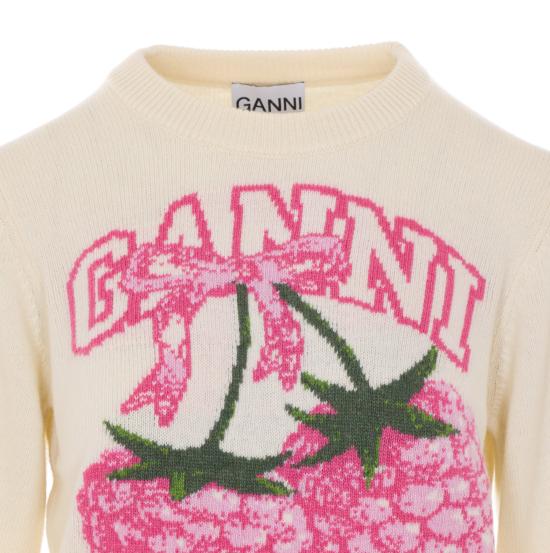 26SS 가니 스웨터 A1070275 135 White - GANNI