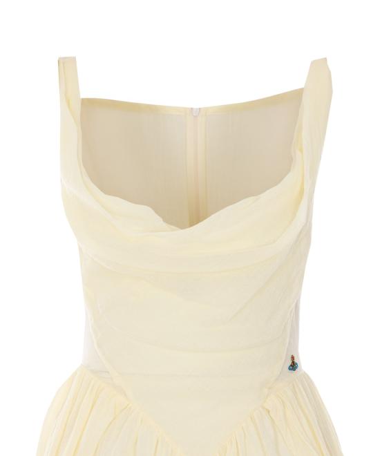 26SS 비비안웨스트우드 미디 원피스 1101039H W01EHB408 Yellow - VIVIENNE WESTWOOD