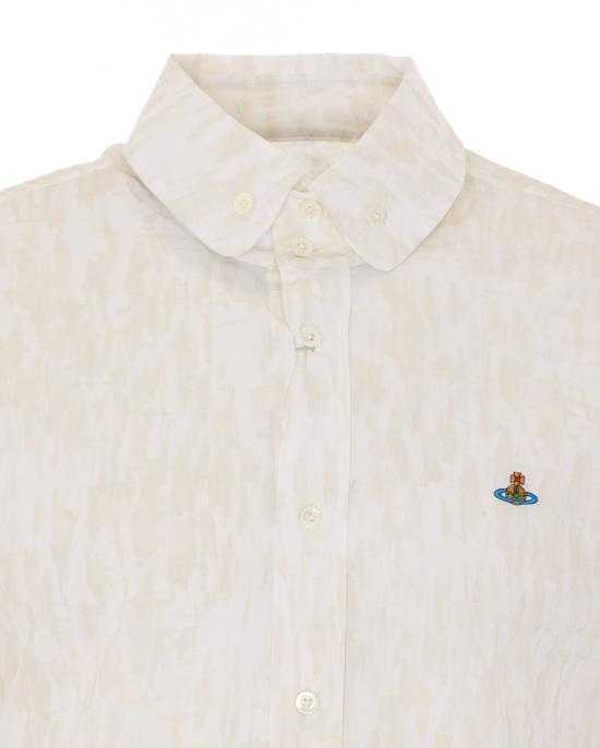 26SS 비비안웨스트우드 긴팔 셔츠 24010005 W01ELA301 White - VIVIENNE WESTWOOD