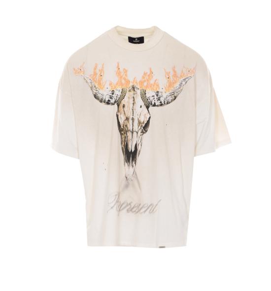 26SS 리프레젠트 반팔 티셔츠 MLM100592 30 Beige