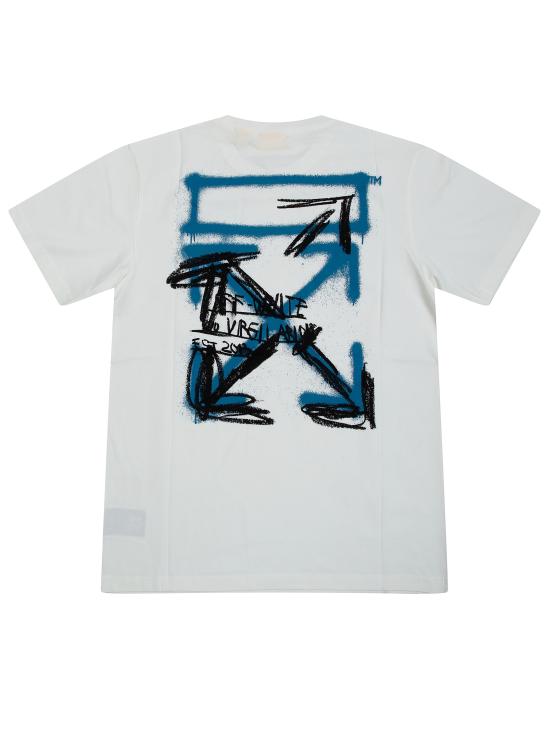 26SS [키즈] 오프화이트 티셔츠 44BAA002S26J00E 100 BIANCO - OFF WHITE