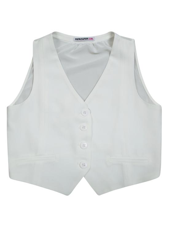 26SS [키즈] 파트리지아페페 베스트 7C0273A555 W146 BIANCO