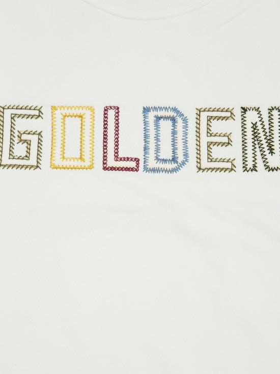 26SS [키즈] 골든구스 티셔츠 GKP02214 P002455 115 HERITAGE WHITE 11560 BIANCO - GOLDEN GOOSE