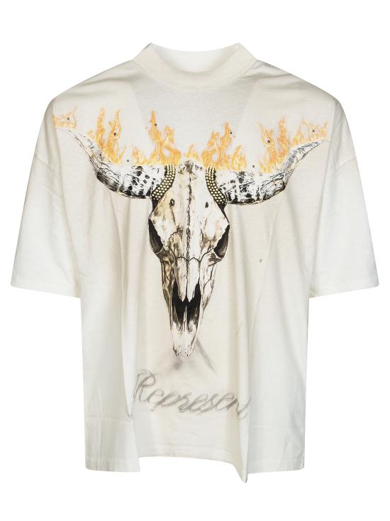 26SS 리프레젠트 반팔 티셔츠 MLM100592 30 BEIGE