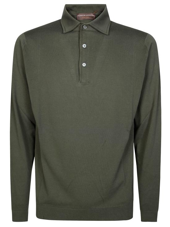 26SS 필리포 드 로렌티스 폴로 티셔츠 PL1MLPARBCR14R 570 VERDE