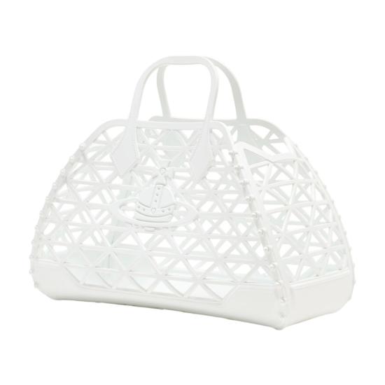 26SS 비비안웨스트우드 토트백 47020011W S002G A402 white - VIVIENNE WESTWOOD