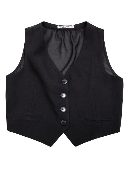 26SS [키즈] 파트리지아페페 베스트 7C0273A555 K103 NERO