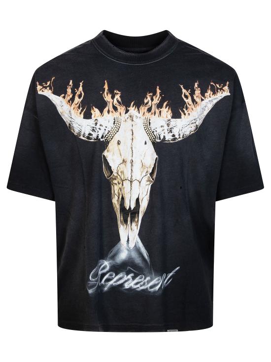 26SS 리프레젠트 반팔 티셔츠 MLM100592 04 NERO