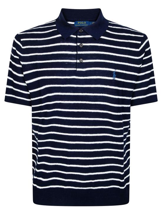 26SS 폴로 랄프로렌 폴로 티셔츠 710B13894002 BRIGHTNAVYCMBO BLU