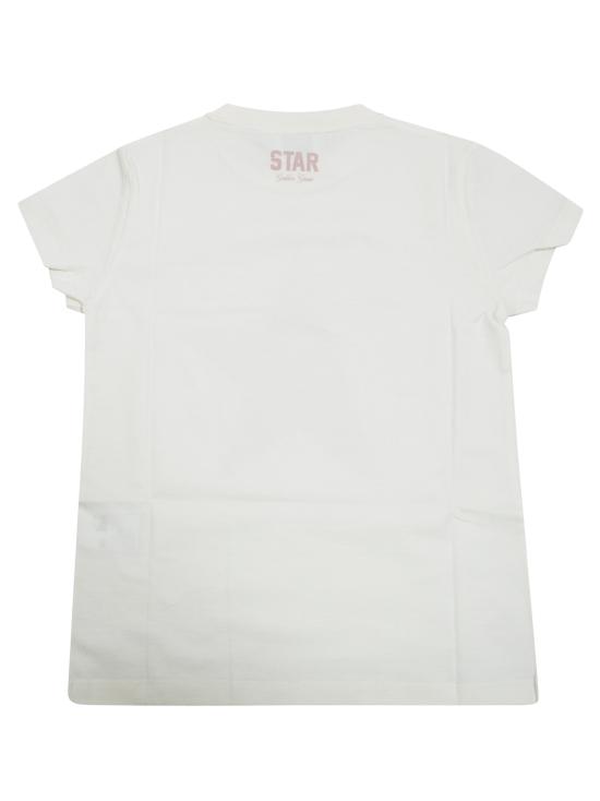 26SS [키즈] 골든구스 티셔츠 GKP01273 P002486 115 HERITAGE WHITE 11560 BIANCO - GOLDEN GOOSE