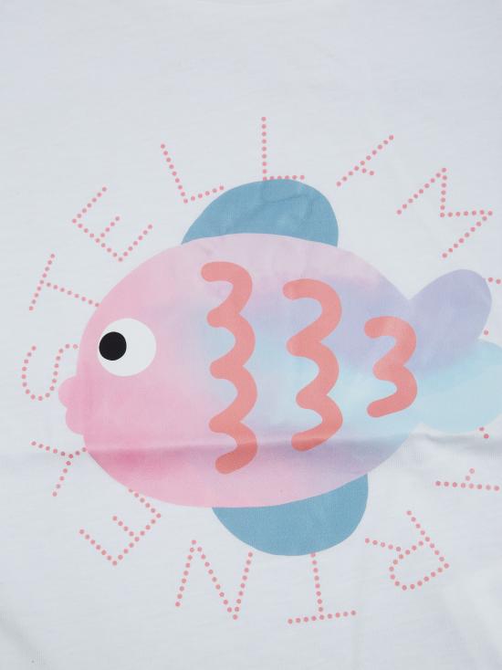 26SS [키즈] 스텔라 맥카트니 티셔츠 TY8061Z0434 100 BIANCO - STELLA MCCARTNEY